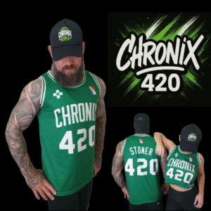 Chronix Men’s & Women’s Green & White Basketball Style Jerseys – Sizes S–5XL